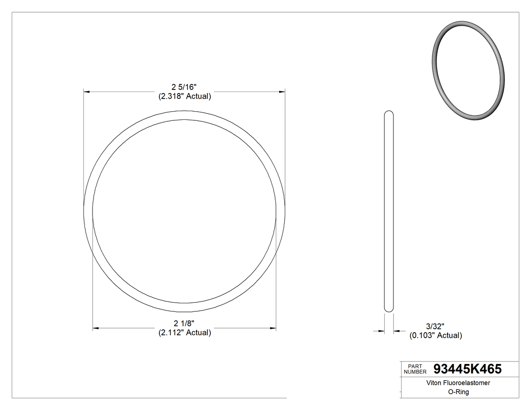 Technical drawing - 93445K465